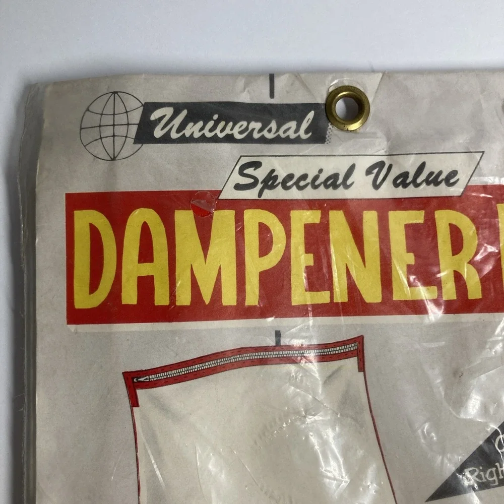 Universal Producing Co Dampener Bag Unisex M Clear Vintage 1963 Zipper 18x36